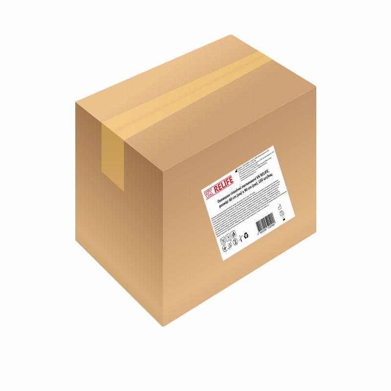 Пелюшки гігієнічні поглинаючі ТМ VK RELIFE, розмір: 60 cm (см) х 90 cm (см)